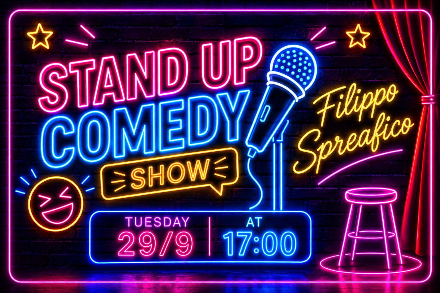 Italian stand-up comedy (in English)